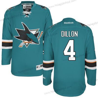 Muž San Jose Sharks #4 Brenden Dillon Modrozelená Domácí Dres