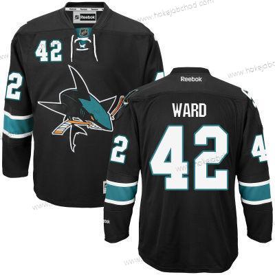 Muž San Jose Sharks #42 Joel Ward Černá Alternativní Hokejový Dres