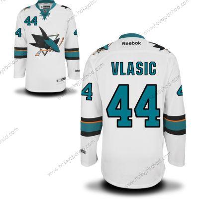 Muž San Jose Sharks #44 Marc-Edouard Vlasic Bílý Venkovní Hokejový Dres