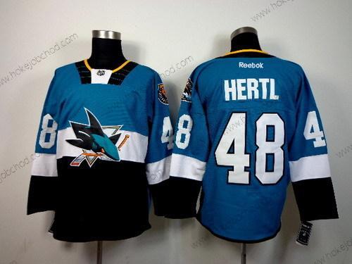 Muž San Jose Sharks #48 Tomas Hertl 2015 Stadium Series Modrý #2 Černá Dres