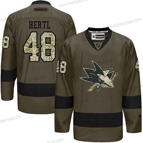 Muž San Jose Sharks #48 Tomas Hertl Reebok Zelená Camo Hráč Dres