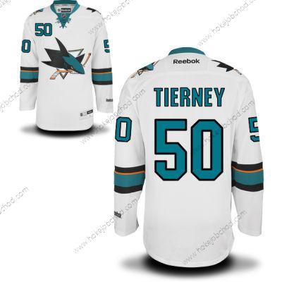 Muž San Jose Sharks #50 Chris Tierney Bílý Venkovní Hokejový Dres