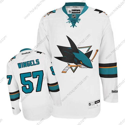 Muž San Jose Sharks #57 Tommy Wingels Bílý Venkovní Dres