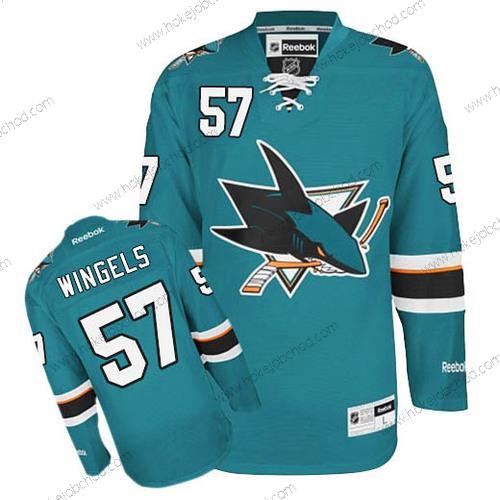 Muž San Jose Sharks #57 Tommy Wingels Modrozelená Domácí Dres