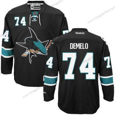 Muž San Jose Sharks #74 Dylan Demelo Černá Alternativní Hokejový Dres