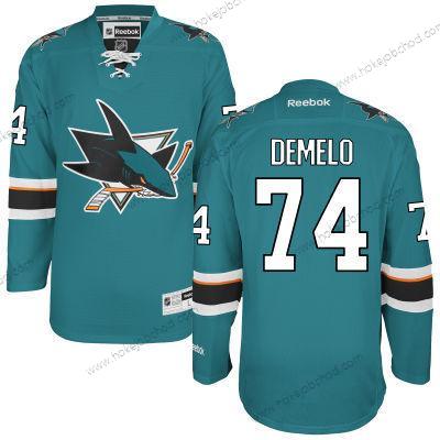 Muž San Jose Sharks #74 Dylan Demelo Modrozelená Domácí Dres