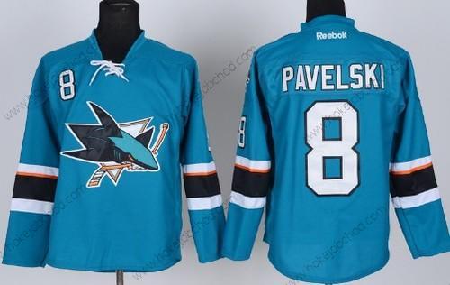 Muž San Jose Sharks #8 Joe Pavelski 2014 Modrý Dres