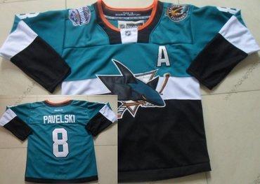 Muž San Jose Sharks #8 Joe Pavelski 2015 Stadium Series Modrý #2 Černá Dres