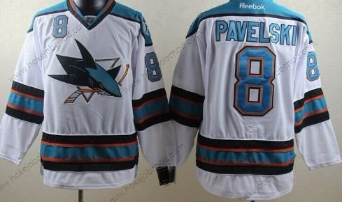 Muž San Jose Sharks #8 Joe Pavelski Bílý Dres