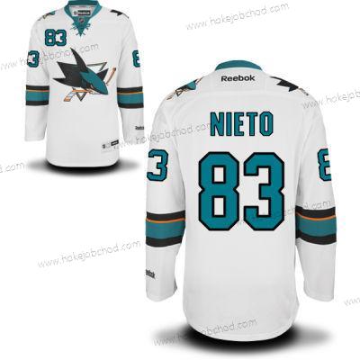 Muž San Jose Sharks #83 Matt Nieto Bílý Venkovní Dres