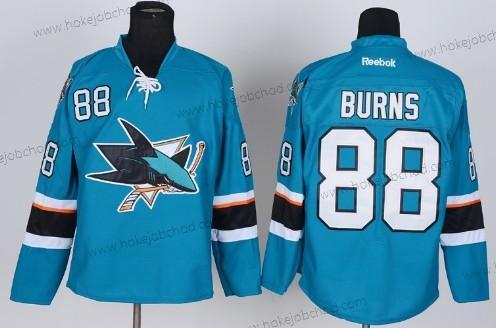 Muž San Jose Sharks #88 Brent Burns 2014 Modrý Dres