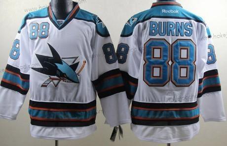 Muž San Jose Sharks #88 Brent Burns Bílý Dres