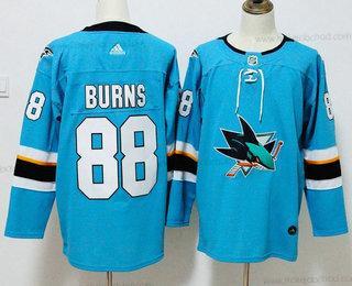 Muž San Jose Sharks #88 Brent Burns Modrozelená Modrý 2017-2018 Hokejový Sešitý NHL Dres