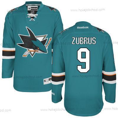 Muž San Jose Sharks #9 Dainius Zubrus Modrozelená Domácí Dres