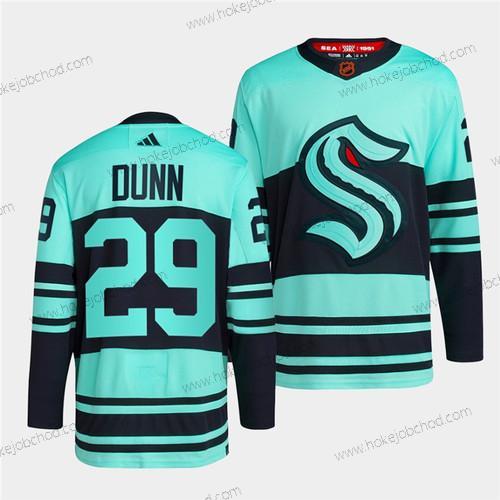 Muž Seattle Kraken #29 Vince Dunn Ice Modrý 2022-23 Obrácený Retro Sešitý Dres