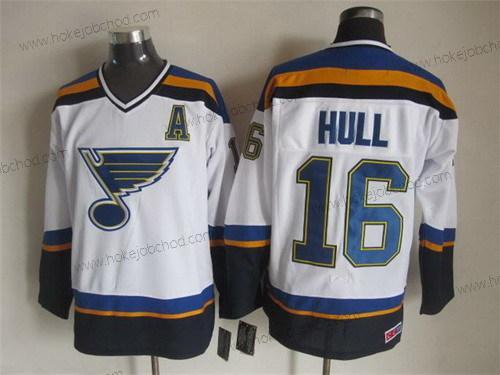 Muž St. Louis Blues #16 Brett Hull 2014 Bílý Retro CCM Dres