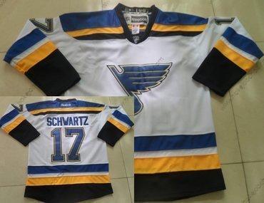 Muž St. Louis Blues #17 Jaden Schwartz 2014 Bílý Dres