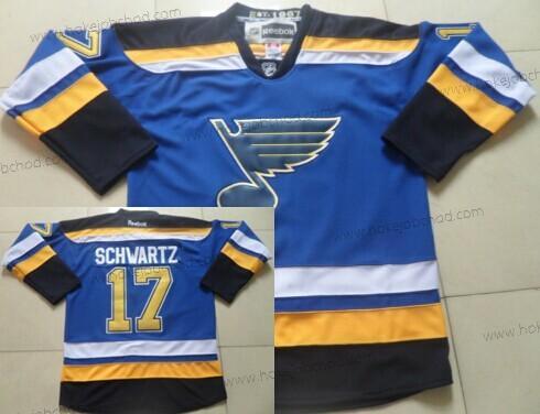 Muž St. Louis Blues #17 Jaden Schwartz 2014 Modrý Dres