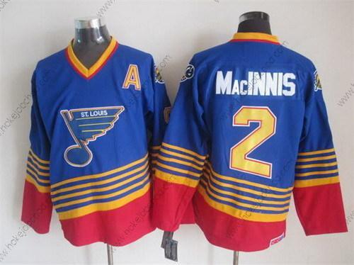 Muž St. Louis Blues #2 Al Macinnis 1995 Modrý Retro CCM Dres