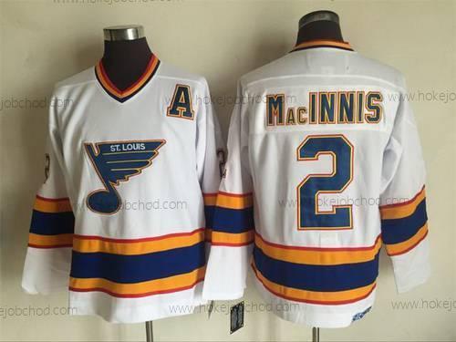 Muž St. Louis Blues #2 Al Macinnis 1998-99 Bílý CCM Vintage Dres