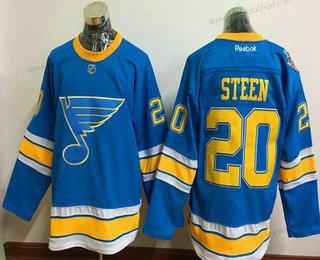 Muž St. Louis Blues #20 Alexander Steen Modrý 2017 Zimní Klasický Sešitý NHL Reebok Hokejový Dres