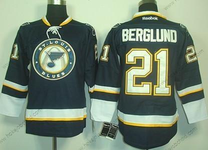 Muž St. Louis Blues #21 Patrik Berglund Námořnictvo Modrý Alternativní Dres