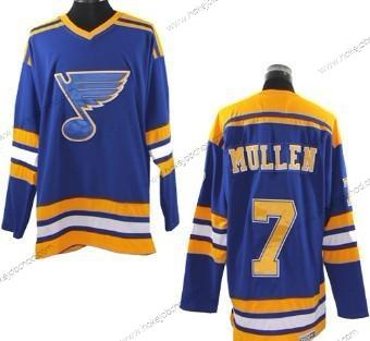 Muž St. Louis Blues #7 Joe Mullen Modrý Retro CCM Dres