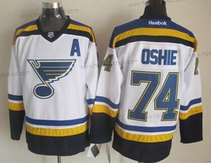 Muž St. Louis Blues #74 T. J. Oshie 2014 Bílý Dres