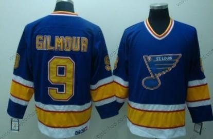 Muž St. Louis Blues #9 Doug Gilmour Modrý Retro CCM Dres