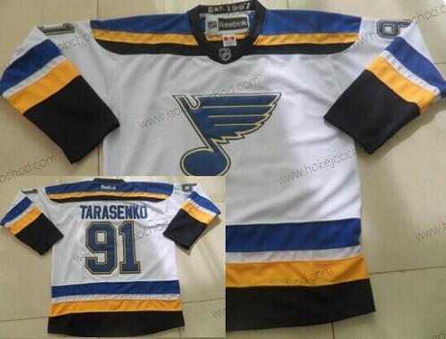 Muž St. Louis Blues #91 Vladimir Tarasenko 2014 Bílý Dres