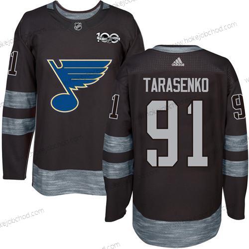 Muž St. Louis Blues #91 Vladimir Tarasenko Černá 1917-2017 100th Výročí Sešitý NHL Dres