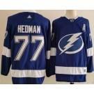 Muž Tampa Bay Lightning #77 Victor Hedman Modrý Autentické Dres