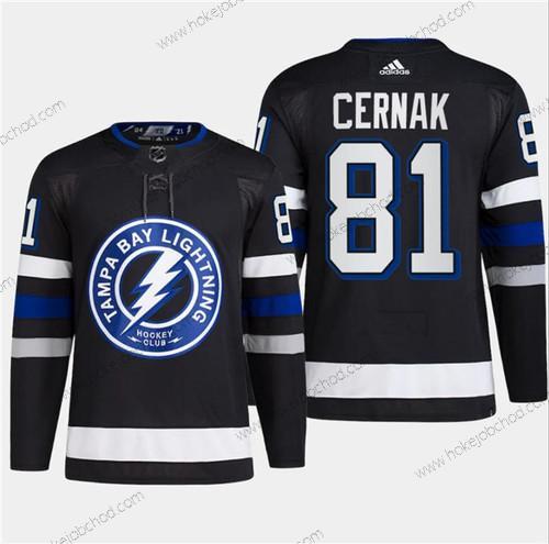 Muž Tampa Bay Lightning #81 Erik Cernak Černá 2024 Stadium Series Sešitý Dres