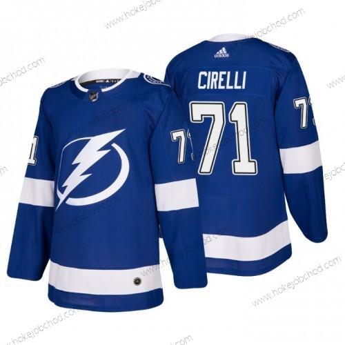 Muž Tampa Bay Lightning#71 Anthony Cirelli Modrý Sešitý Dres