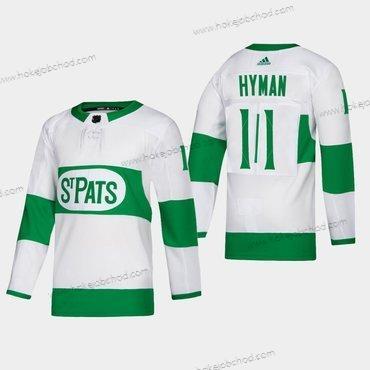 Muž Toronto Maple Leafs #11 Zach Hyman Toronto St. Pats Road Autentické Hráč Bílý Dres