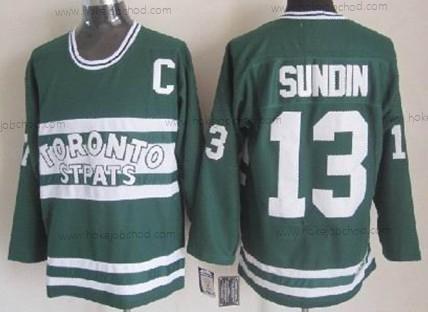 Muž Toronto Maple Leafs #13 Mats Sundin Zelená Retro CCM Dres