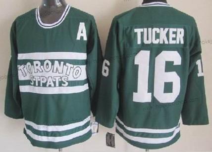 Muž Toronto Maple Leafs #16 Darcy Tucker Zelená Retro CCM Dres