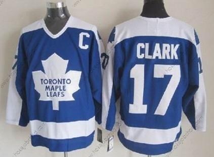 Muž Toronto Maple Leafs #17 Wendel Clark Modrý With Bílý Retro CCM Dres