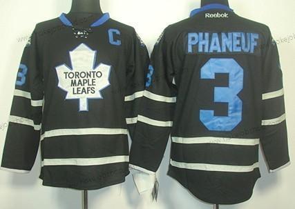 Muž Toronto Maple Leafs #3 Dion Phaneuf Černá Ice Dres