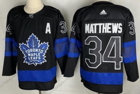 Muž Toronto Maple Leafs #34 Auston Matthews Černá X Drew House Inside Out Sešitý Dres