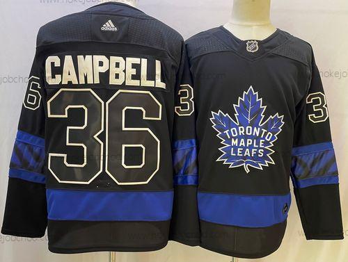 Muž Toronto Maple Leafs #36 Jack Campbell Černá X Drew House Inside Out Sešitý Dres