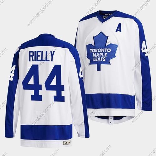 Muž Toronto Maple Leafs #44 Morgan Rielly Bílý Klasickýs Primary Logo Sešitý Dres