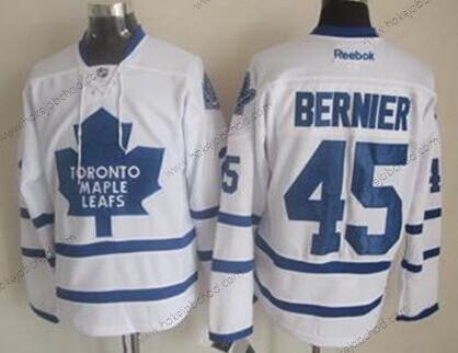 Muž Toronto Maple Leafs #45 Jonathan Bernier Bílý Dres