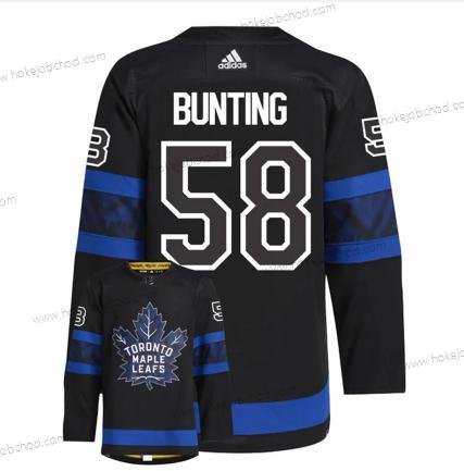 Muž Toronto Maple Leafs #58 Michael Bunting Černá X Drew House Inside Out Sešitý Dres