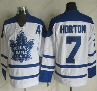 Muž Toronto Maple Leafs #7 Tim Horton 1998-99 Bílý CCM Vintage Dres