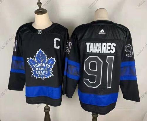 Muž Toronto Maple Leafs #91 John Tavares Černá X Drew House Inside Out Sešitý Dres