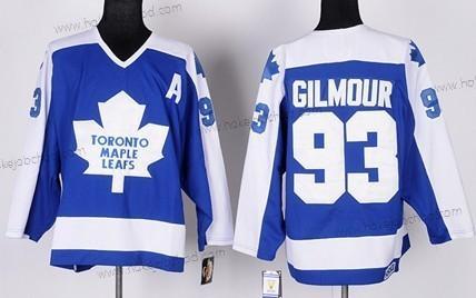 Muž Toronto Maple Leafs #93 Doug Gilmour Modrý With Bílý Retro CCM Dres