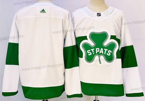 Muž Toronto Maple Leafs Bílý Prázdný St Patricks Autentické Dres