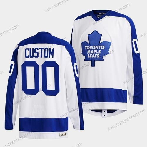 Muž Toronto Maple Leafs Přizpůsobené Bílý Klasickýs Primary Logo Sešitý Dres