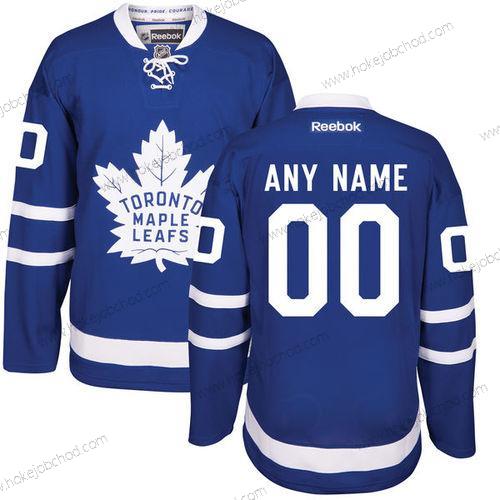 Muž Toronto Maple Leafs Přizpůsobené Royal Modrý Domácí Sešitý NHL 2016-17 Reebok Hokejový Dres